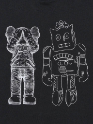 Футболка UNIQLO KAWS + Warhol UT Graphic с принтом 1159840394 (Черный S)
