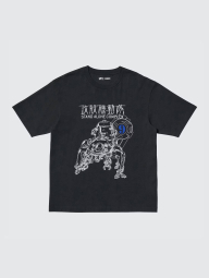 Футболка UNIQLO SF Anime UT Graphic с принтом Ghost In The Shell 1159840397 (Черный XS)