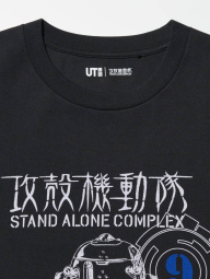 Футболка UNIQLO SF Anime UT Graphic с принтом Ghost In The Shell 1159840397 (Черный XS)