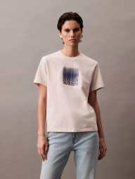 Женская футболка Calvin Klein с логотипом 1159840497 (Бежевый XS)