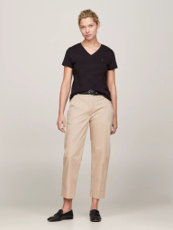 Футболка женская Tommy Hilfiger с логотипом 1159840632 (Черный S)