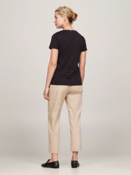Футболка женская Tommy Hilfiger с логотипом 1159840632 (Черный S)