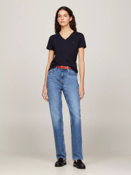 Футболка женская Tommy Hilfiger с логотипом 1159840633 (Синий S)