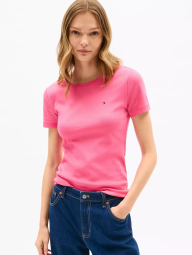 Футболка женская Tommy Hilfiger с логотипом 1159840639 (Розовый S)