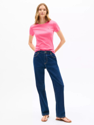 Футболка женская Tommy Hilfiger с логотипом 1159840639 (Розовый S)