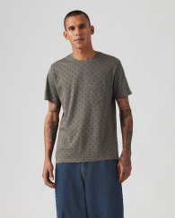 Футболка мужская Levi's с принтом 1159840736 (Серый M)