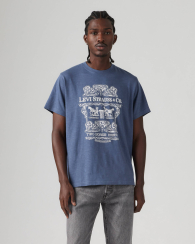 Футболка мужская Levi's с принтом 1159840738 (Синий M)