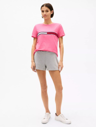 Футболка женская Tommy Hilfiger с логотипом 1159840778 (Розовый XS)