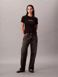 Женская футболка Calvin Klein с логотипом 1159840800 (Черный M)