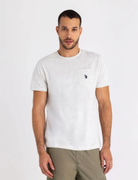 Футболка U.S. Polo Assn с логотипом 1159840807 (Серый L)