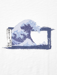 Футболка UKIYO-E від UNIQLO з принтом 1159841041 (Білий L)