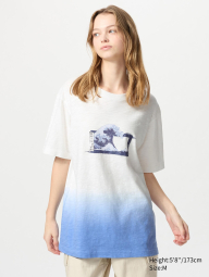 Футболка UKIYO-E від UNIQLO з принтом 1159841041 (Білий L)