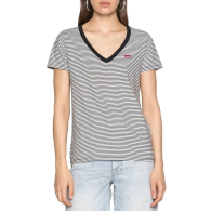 Женская футболка Levi's с логотипом 1159841337 (Черный/Белый S)