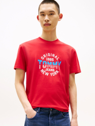 Футболка мужская Tommy Hilfiger с логотипом 1159841396 (Красный M)
