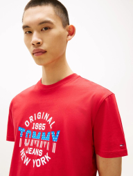 Футболка чоловіча Tommy Hilfiger з логотипом 1159841396 (Червоний M)
