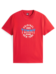 Футболка чоловіча Tommy Hilfiger з логотипом 1159841396 (Червоний M)