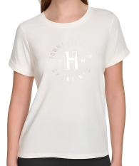 Футболка жіноча Tommy Hilfiger з логотипом 1159841458 (Молочний L)