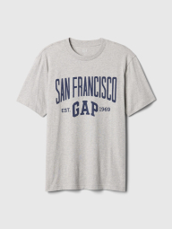 Мужская футболка GAP с логотипом 1159841592 (Серый M)