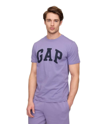 Футболка мужская GAP с логотипом 1159841618 (Фиолетовый M)
