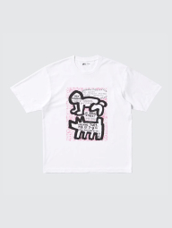 Футболка UNIQLO с принтом Keith Haring 1159841655 (Белый XL)