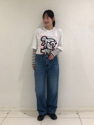 Футболка UNIQLO с принтом Keith Haring 1159841655 (Белый XL)