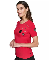 Женская футболка Karl Lagerfeld Paris 1159841954 (Красный XS)