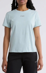 Женская футболка DKNY с логотипом 1159842189 (Голубой S)