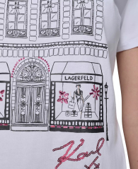 Женская футболка Karl Lagerfeld Paris с принтом 1159842639 (Белый XL)