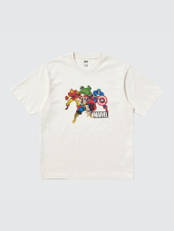 Футболка UNIQLO Marvel 1159842680 (Молочный L)
