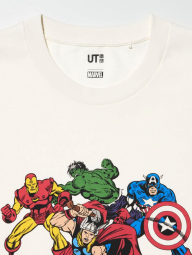 Футболка UNIQLO Marvel 1159842678 (Молочный XL)