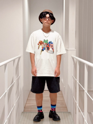 Футболка UNIQLO Marvel 1159842678 (Молочный XL)