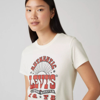 Женская футболка Levi's с принтом 1159842687 (Молочный S)