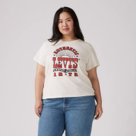 Женская футболка Levi's с принтом 1159842687 (Молочный S)