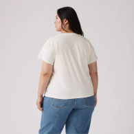 Женская футболка Levi's с принтом 1159842687 (Молочный S)