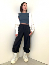 Футболка UNIQLO с вышивкой Mickey Mouse 1159842705 (Серый M)