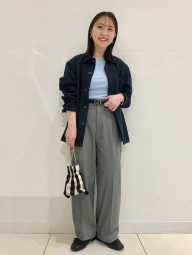 Футболка UNIQLO с вышивкой Mickey Mouse 1159842709 (Голубой M)