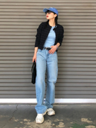 Футболка UNIQLO с вышивкой Mickey Mouse 1159842709 (Голубой M)