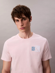 Мужская стильная футболка Calvin Klein 1159842797 (Розовый M)