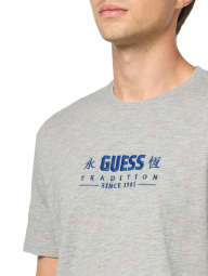 Мужская футболка Guess с логотипом 1159842815 (Серый XL)