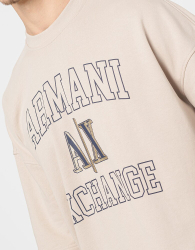 Футболка Armani Exchange с логотипом 1159842890 (Бежевый M)