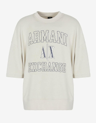 Футболка Armani Exchange с логотипом 1159842890 (Бежевый M)