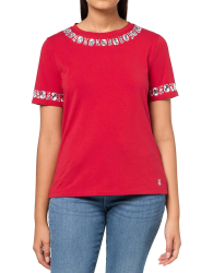Женская футболка Tommy Hilfiger 1159842992 (Красный S)