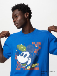 Футболка UNIQLO с Mickey Mouse 1159843003 (Синий XXL)