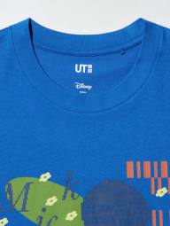 Футболка UNIQLO с Mickey Mouse 1159843003 (Синий XXL)