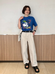 Футболка UNIQLO с Mickey Mouse 1159843003 (Синий XXL)