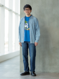 Футболка UNIQLO с Mickey Mouse 1159843003 (Синий XXL)