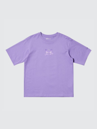 Футболка POP MART SKULLPANDA UNIQLO з принтом 1159843465 (Бузковий XS)