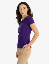 Женская футболка U.S. Polo Assn с логотипом 1159843470 (Фиолетовый S)