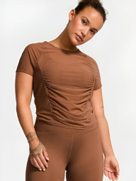 Женская футболка Victoria's Secret 1159843494 (Коричневый XS)