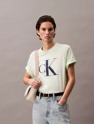 Женская футболка Calvin Klein с логотипом 1159843516 (Зеленый M)